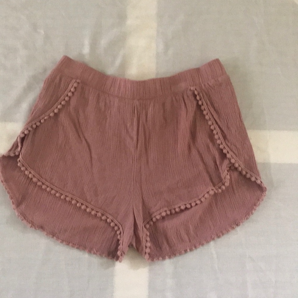 Mauve color shorts